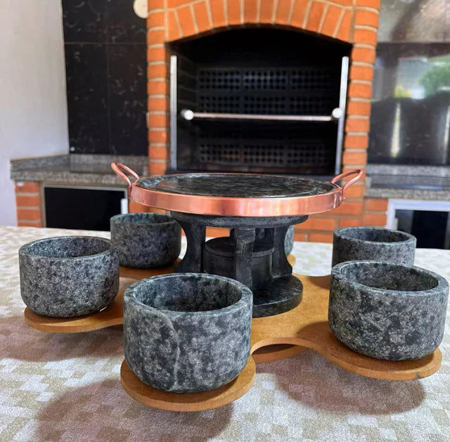 Jogo 9 Peças - Em Pedra Sabão