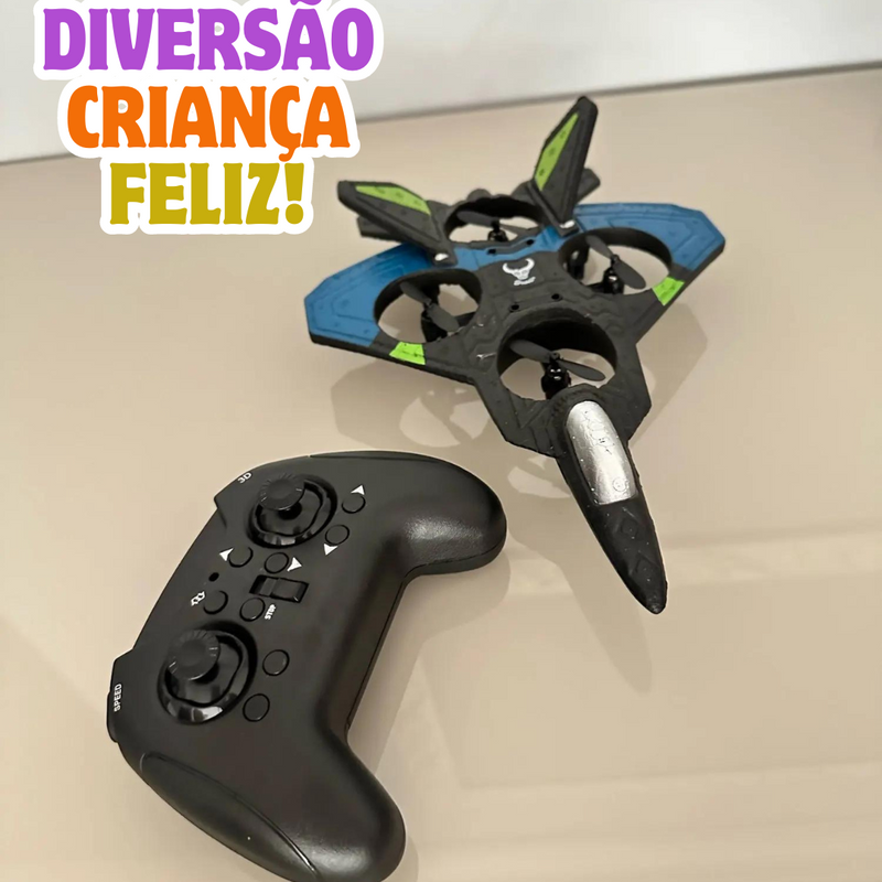 Jatinho Drone Recarregável de Controle Remoto